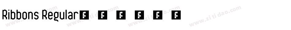 Ribbons Regular字体转换